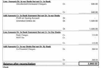 do bank reconciliation for multiple accounts