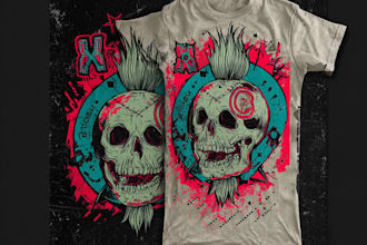 create vintage japanese illustration for clothing merch
