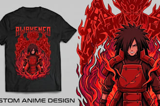 custom anime t shirt design for you