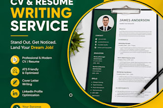design a professional modern resume or CV in canva
