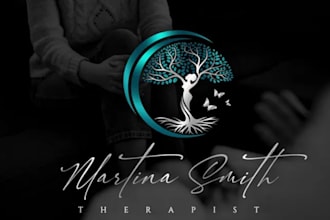 design mental health, fitness, massage, therapy gym, yoga and spa logo