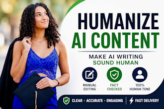 humanize ai content manually and fact check
