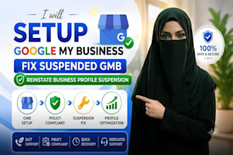 setup google my business fix suspended gmb reisntate business profile suspension