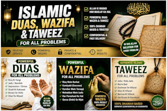 provide islamic duas wazifa and taweez for all problem
