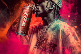 design mixtape album cover art in handrawn
