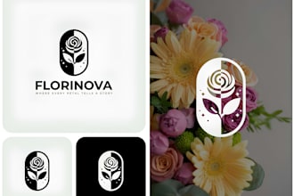 create luxury botanical floral feminine logo design and brand identity