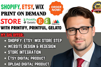 do print on demand store, etsy pod store, printify, printful, shopify pod store
