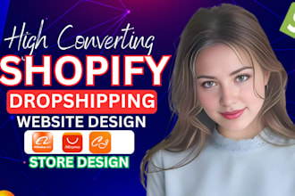 create shopify store, design redesign shopify dropshipping store shopify website
