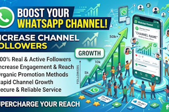 boost your whatsapp channel and also increase the channel followers