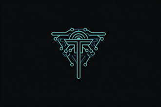 do a custom futuristic cyberpunk mech logo