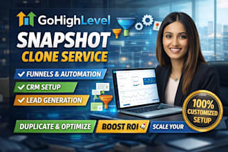 clone gohighlevel snapshot for funnels and automation