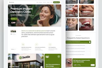 design medical, healthcare, home care, dental clinic website
