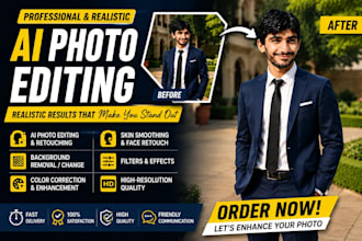 do realistic ai photo editing and professional retouching