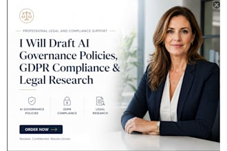draft ai governance policies, gdpr compliance and legal research