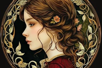 draw anything in art nouveau style