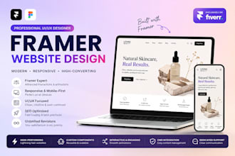 convert figma to framer or design responsive framer website