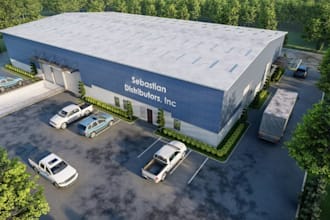 create 3d warehouse, commercial building, factory design, industrial design