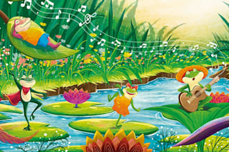 do children book story book illustration illustration children story book design
