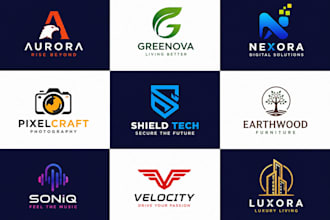create modern minimalist business sleek logo design with brand art direction