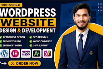 build, redesign your wordpress website, ecommerce, blog with elementor