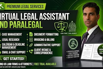 be your legal virtual assistant, paralegal, personal assistant, law clerk