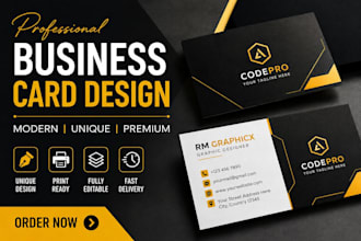 design business card, letterhead and invoice professionally