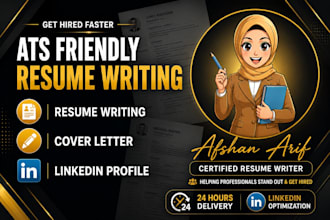 write an ats resume, CV, cover letter and linkedin profile