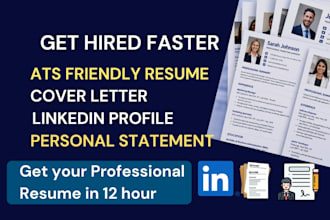 create ats resumes, cover letters, and linkedin profiles