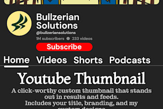 design a youtube thumbnail