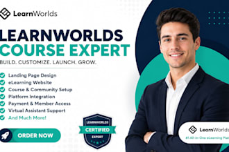 set up your learnworlds online course platform to sell courses