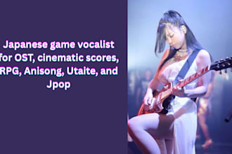 be your japanese game vocalist for ost, cinematic scores, rpg, anisong, utaite