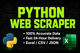 write a python web scraper or automation script