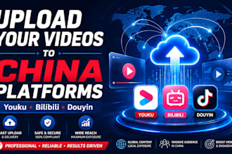 upload your videos to chinese platforms youku bilibili and douyin