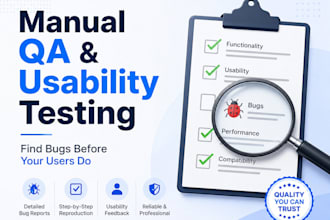 manually test your app for bugs and UX problems