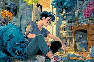 create professional comic book art and story