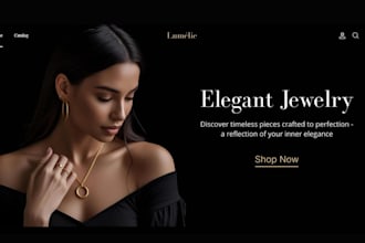 design jewelry website jewelry store jewelry shopfy fashion store