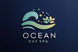 design intriguing ocean day spa logo