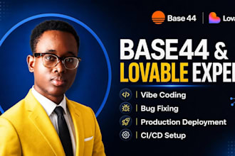 develop, deploy, debug, and optimize your base44,  lovable apps with vibe code