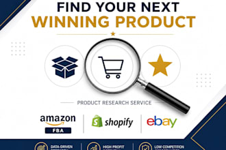 do winning product research for amazon fba, etsy, shopify for dropshippers