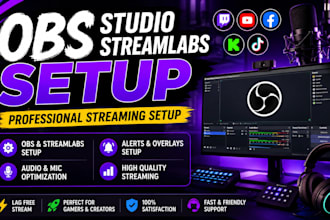 obs setup streamlabs setup twitch youtube kick tiktok streaming