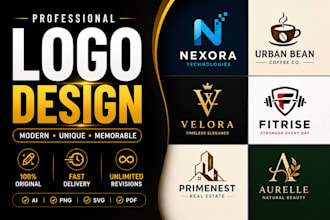 design clean business logo and brand icon