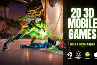 develop 3d and 2d game mobile game development with unity and unreal engine