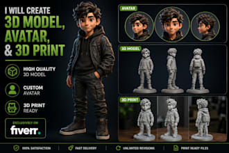 create custom 3d models and stl files for 3d printing