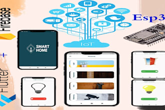 develop tuya, iot, smart home app  with esp32, firmware and pcb design