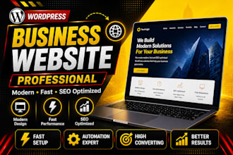 design a professional wordpress business site or corporate website