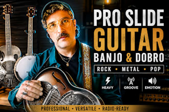 record professional slide guitar, banjo and dobro