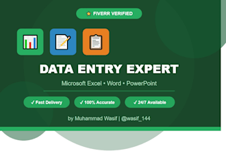 do data entry in microsoft excel and word