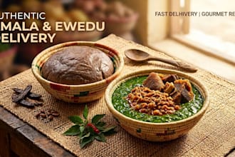 do amala and ewedu, with egusi