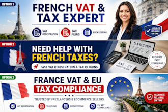 handle french vat registration, tax return, bookkeeping and eu vat compliance