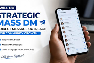 do strategic mass dm and direct message outreach for community growth
